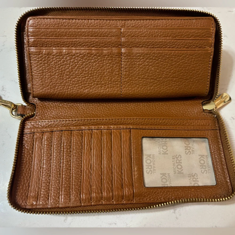 Michael Kors Tan Leather Wallet